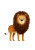 Cartoon Lion V4 Vinyl Car Decal Sticker – Waterproof & UV-Resistant 