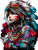 Graffiti Mononoke Princess Vinyl Car Decal Sticker – Waterproof & UV-Resistant 