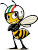 Italian Wasp Vinyl Car Decal Sticker – Waterproof & UV-Resistant 