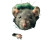 Rat With Scarf Vinyl Car Decal Sticker – Waterproof & UV-Resistant 