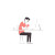 Office Worker In Pain Vinyl Car Decal Sticker – Waterproof & UV-Resistant 