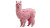Pink Realistic Llama Vinyl Car Decal Sticker – Waterproof & UV-Resistant 