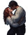 Fantasy Romance Kiss V2 Vinyl Car Decal Sticker – Waterproof & UV-Resistant 