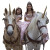 Princesses On Horses Vinyl Car Decal Sticker – Waterproof & UV-Resistant 