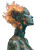 Flaming Cyborg Woman Vinyl Car Decal Sticker – Waterproof & UV-Resistant 