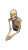 Cheeky Skeleton Vinyl Car Decal Sticker – Waterproof & UV-Resistant 