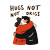 Hugs Not Drugs Vinyl Car Decal Sticker – Waterproof & UV-Resistant 