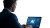 Businessman Using Laptop Vinyl Car Decal Sticker – Waterproof & UV-Resistant 
