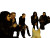 Goth-Emo Teenagers Gathering Vinyl Car Decal Sticker – Waterproof & UV-Resistant 