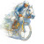 Horse On Bicycle Vinyl Car Decal Sticker – Waterproof & UV-Resistant 