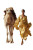 Golden Desert Stroll Vinyl Car Decal Sticker – Waterproof & UV-Resistant 
