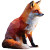 Stylized Fox Vinyl Car Decal Sticker – Waterproof & UV-Resistant 