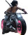 Vampire Biker Warrior V3 Vinyl Car Decal Sticker – Waterproof & UV-Resistant 