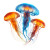 Colourful Jellyfish Bundle Vinyl Car Decal Sticker – Waterproof & UV-Resistant 