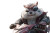 Eyepatch Squirrel Biker V2 Vinyl Car Decal Sticker – Waterproof & UV-Resistant 