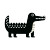 Crocodile Icon Vinyl Car Decal Sticker – Waterproof & UV-Resistant 