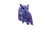 Purple Owl Logo Vinyl Car Decal Sticker – Waterproof & UV-Resistant 