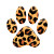 Cartoon Leopard Paw Vinyl Car Decal Sticker – Waterproof & UV-Resistant 