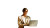 Woman Working On Laptop V2 Vinyl Car Decal Sticker – Waterproof & UV-Resistant 