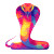 King Cobra Art Vinyl Car Decal Sticker – Waterproof & UV-Resistant 
