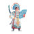 Sichuan Opera Actor Vinyl Car Decal Sticker – Waterproof & UV-Resistant 