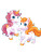 Baby Unicorns Frolicking Vinyl Car Decal Sticker – Waterproof & UV-Resistant 