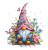 Adorable Gnome V5 Vinyl Car Decal Sticker – Waterproof & UV-Resistant 