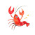 Cheerful Cartoon Crayfish Vinyl Car Decal Sticker – Waterproof & UV-Resistant 