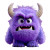 Fluffy Violet Monster Vinyl Car Decal Sticker – Waterproof & UV-Resistant 