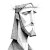 Stick Figure Jesus V2 Vinyl Car Decal Sticker – Waterproof & UV-Resistant 