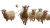 Tangled Wool Sheep Vinyl Car Decal Sticker – Waterproof & UV-Resistant 