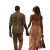 Romantic Couple Walking V2 Vinyl Car Decal Sticker – Waterproof & UV-Resistant 