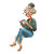 Fashionable Granny V2 Vinyl Car Decal Sticker – Waterproof & UV-Resistant 