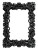 Dark Metal Frame Vinyl Car Decal Sticker – Waterproof & UV-Resistant 
