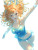 Anime Swimmer Underwater Vinyl Car Decal Sticker – Waterproof & UV-Resistant 