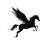 Pegasus Silhouette Vinyl Car Decal Sticker – Waterproof & UV-Resistant 