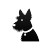 Scottish Terrier Icon Vinyl Car Decal Sticker – Waterproof & UV-Resistant 