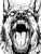 Vicious Dog Snarl Vinyl Car Decal Sticker – Waterproof & UV-Resistant 