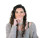 Professional Woman Smiling V4 Vinyl Car Decal Sticker – Waterproof & UV-Resistant 