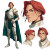 Red-Haired Paladin Vinyl Car Decal Sticker – Waterproof & UV-Resistant 