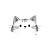 Doodle Cat Face Vinyl Car Decal Sticker – Waterproof & UV-Resistant 