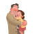 Father-Daughter Hug V2 Vinyl Car Decal Sticker – Waterproof & UV-Resistant 