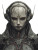 Female Cyborg Portrait V2 Vinyl Car Decal Sticker – Waterproof & UV-Resistant 
