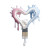 Floating Paint Brush Heart Vinyl Car Decal Sticker – Waterproof & UV-Resistant 