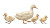 Duck Family Walk Vinyl Car Decal Sticker – Waterproof & UV-Resistant 
