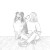 Collie And Woman Vinyl Car Decal Sticker – Waterproof & UV-Resistant 