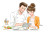 Joyful Cooking Couple V2 Vinyl Car Decal Sticker – Waterproof & UV-Resistant 