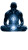 Meditating With Energy Vinyl Car Decal Sticker – Waterproof & UV-Resistant 