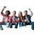 Friends Celebrating Football Vinyl Car Decal Sticker – Waterproof & UV-Resistant 