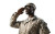 Saluting Soldier V3 Vinyl Car Decal Sticker – Waterproof & UV-Resistant 